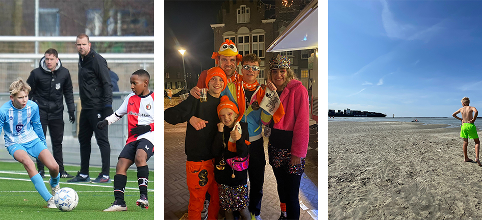 Collage over vrije tijd Sander