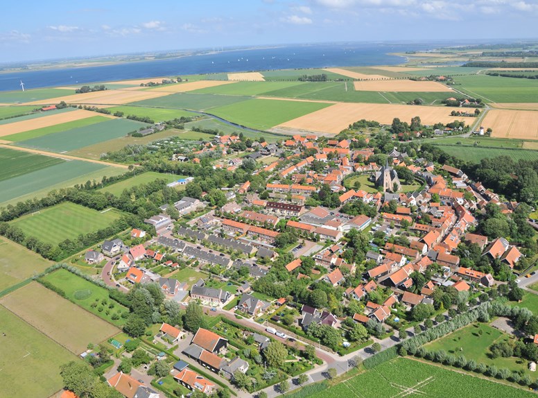 Luchtfoto dreischor, Stichting Landschapsbeheer Zeeland