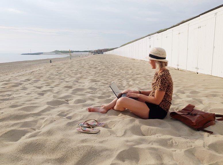 Werken vanaf het strand