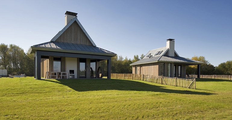 Bungalows in einem Ferienpark