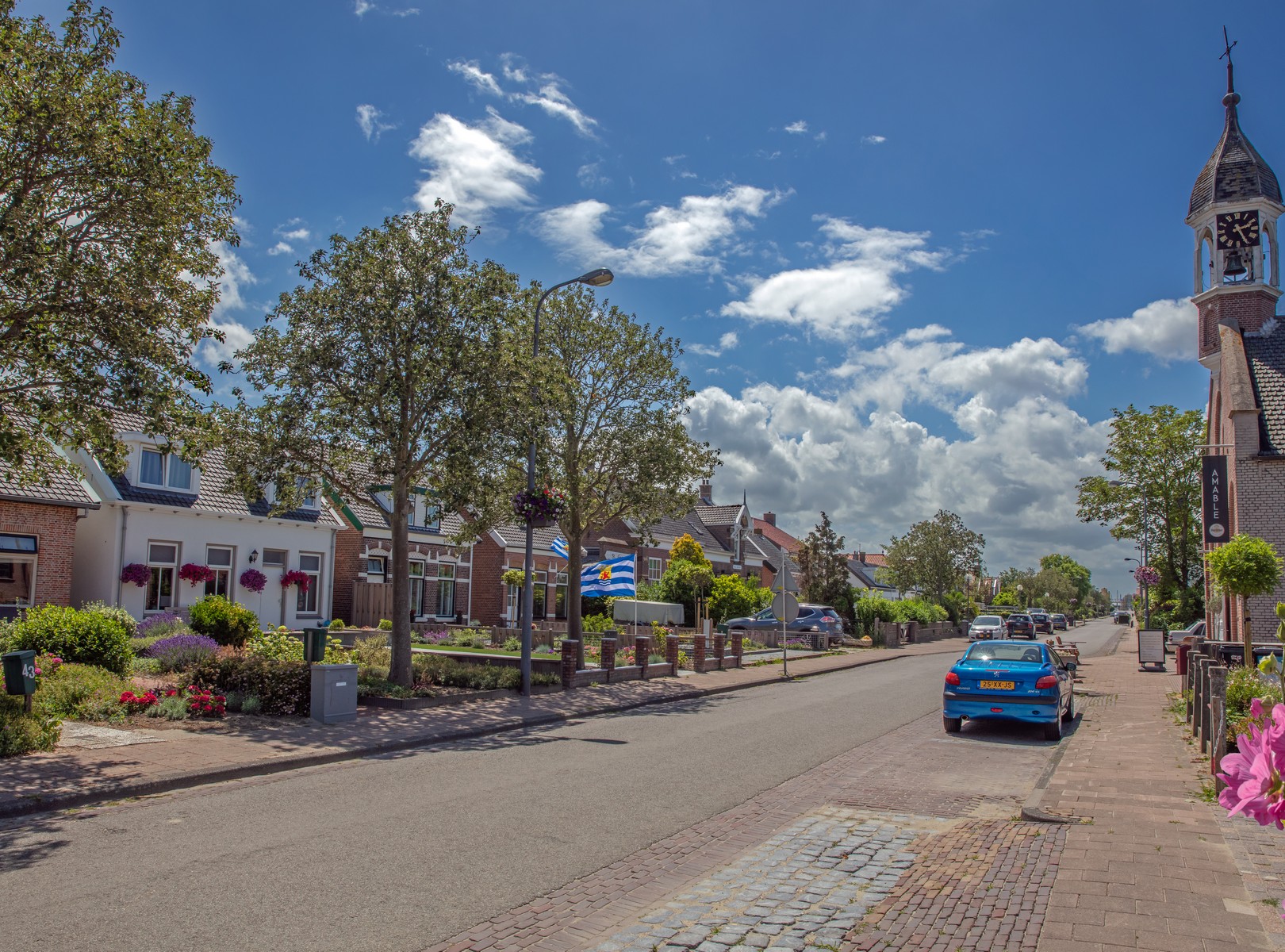 Kamperland straat auto