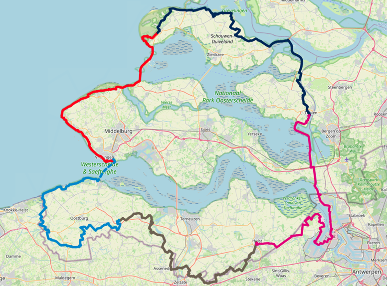 Rondje Zeeland, langeafstand fietsroutes Zeeland