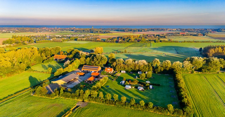 Bird's eye view of Minicamping De Oosthoek