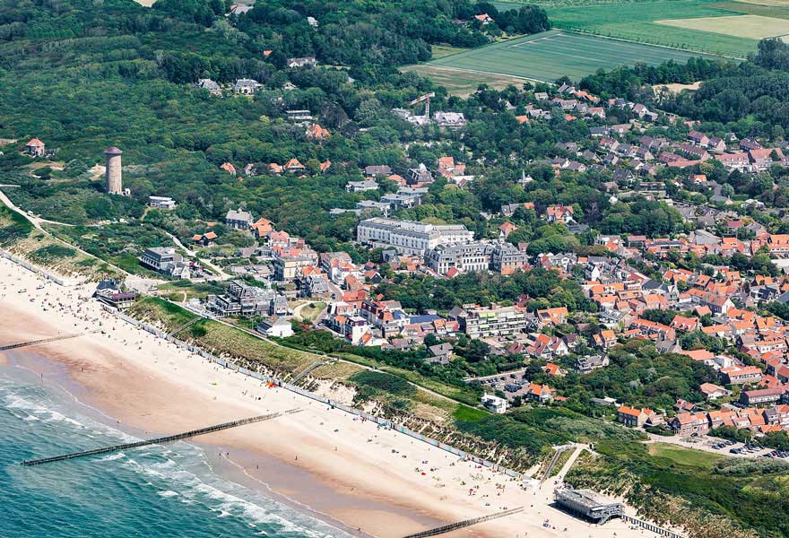 Strand kust bij Domburg