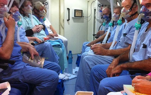 In de cabine bij het enige 24/7 Medisch Centrum Hyperbare Zuurstoftherapie Nederland