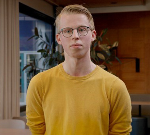 Martijn student HZ alleen voor testimonial