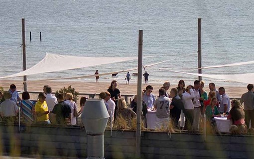 Netwerken op het strand