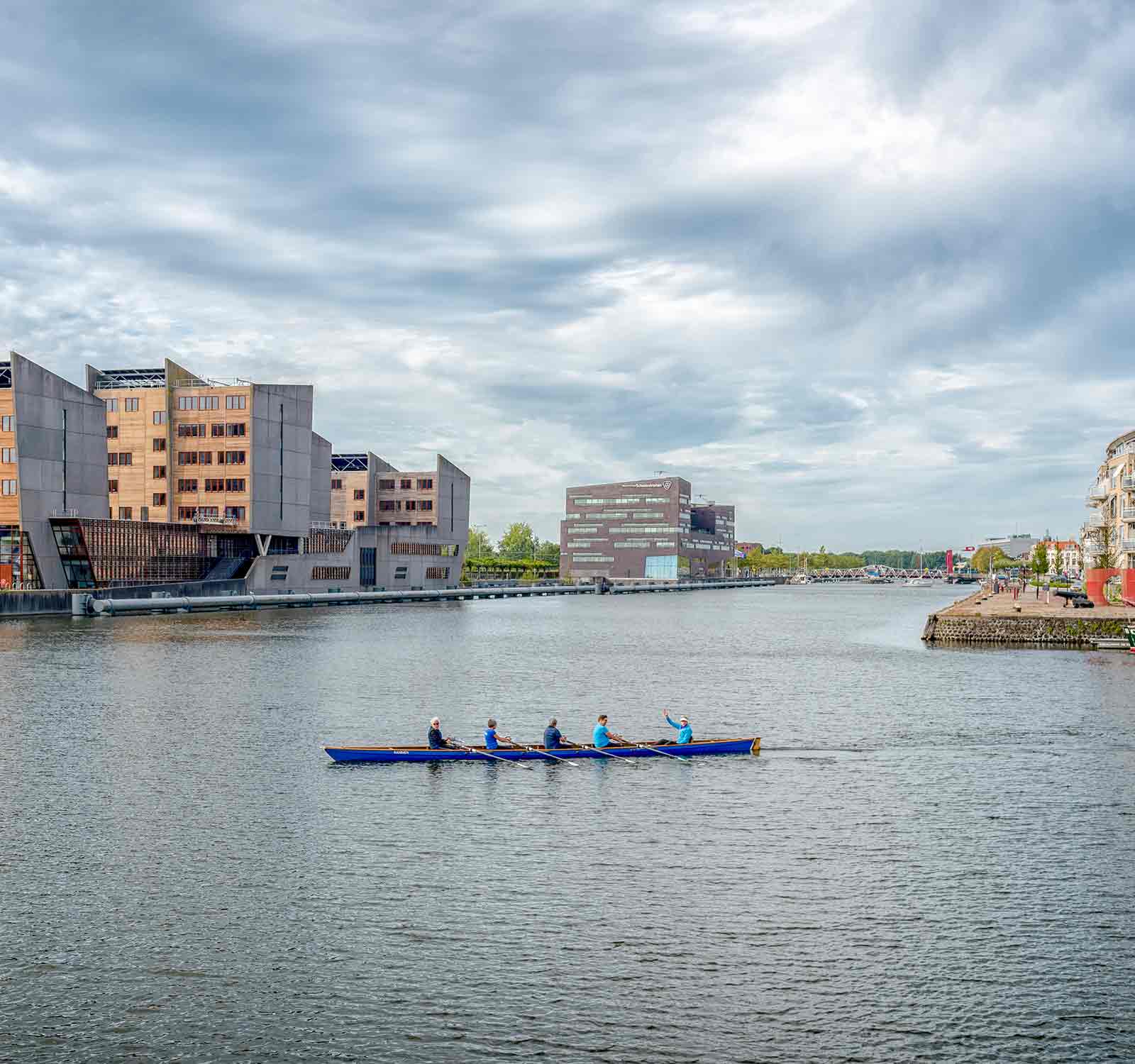 Kanaal door Walcheren bij Middelburg