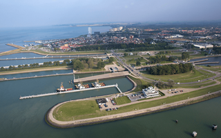 Haven van Breskens in de regio Zeeuws-Vlaanderen