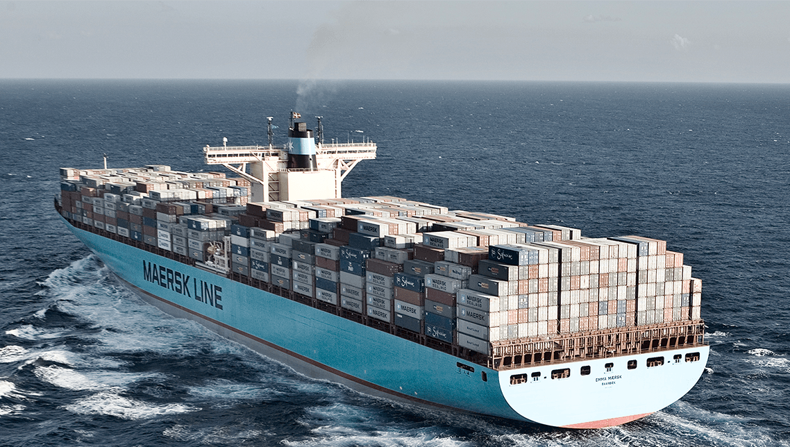 Vrachtschip op de Westerschelde