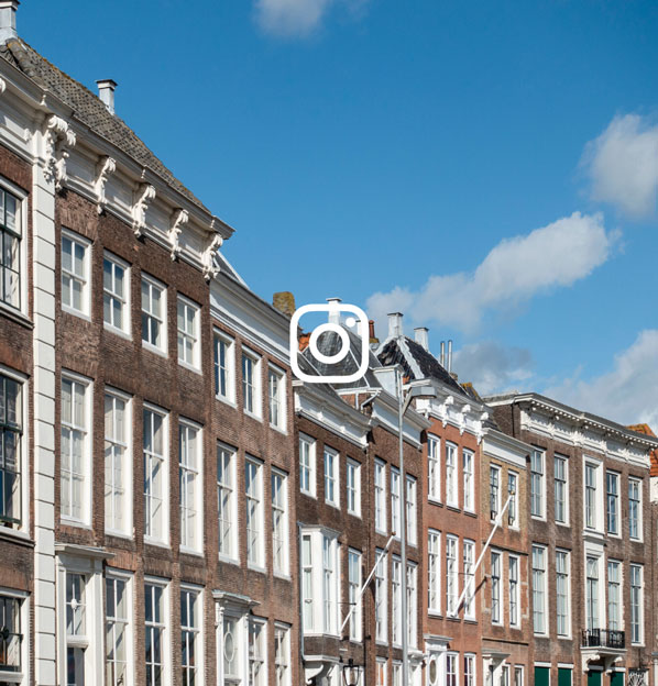 Social post Instagram of houses in Middelburg